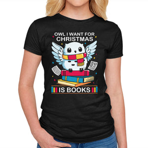 Owl I Want For Christmas Is Books