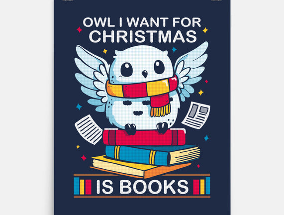 Owl I Want For Christmas Is Books