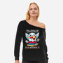 Owl I Want For Christmas Is Books-Womens-Off Shoulder-Sweatshirt-Vallina84