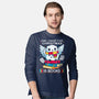 Owl I Want For Christmas Is Books-Mens-Long Sleeved-Tee-Vallina84