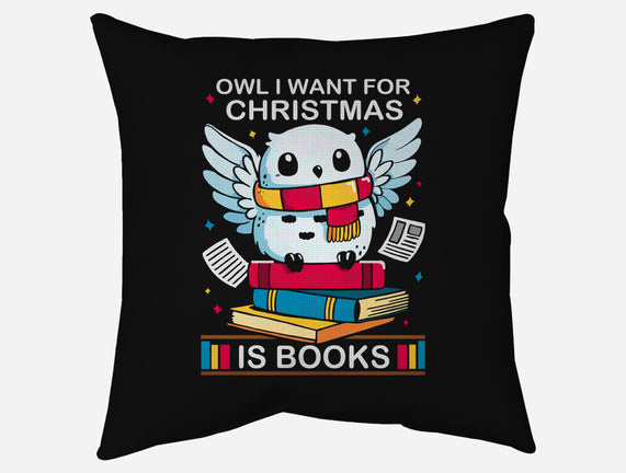 Owl I Want For Christmas Is Books