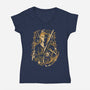 Hero Of Time-Womens-V-Neck-Tee-ilustrata