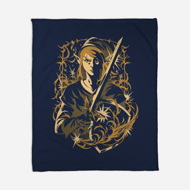 Hero Of Time-None-Fleece-Blanket-ilustrata