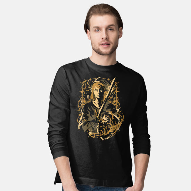 Hero Of Time-Mens-Long Sleeved-Tee-ilustrata