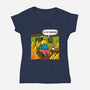 I'm In Danger-Womens-V-Neck-Tee-Barbadifuoco