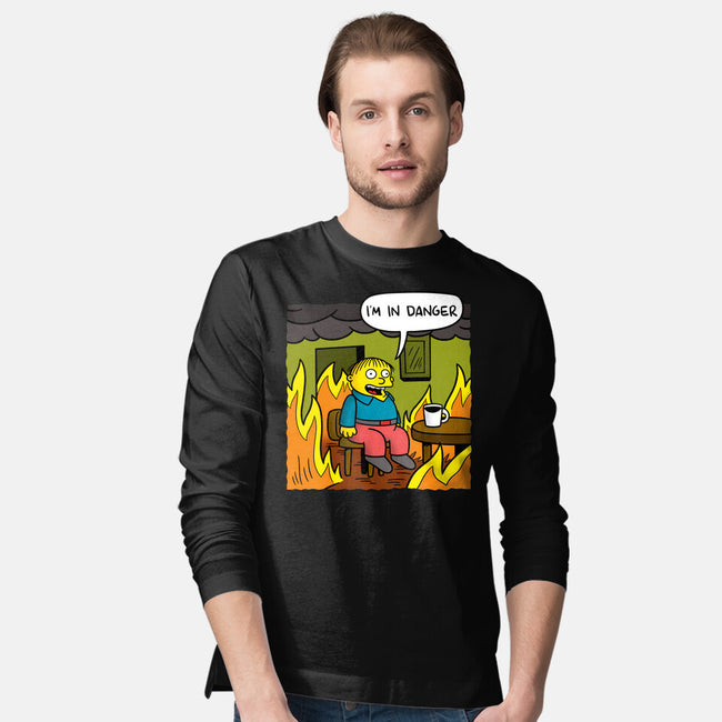 I'm In Danger-Mens-Long Sleeved-Tee-Barbadifuoco