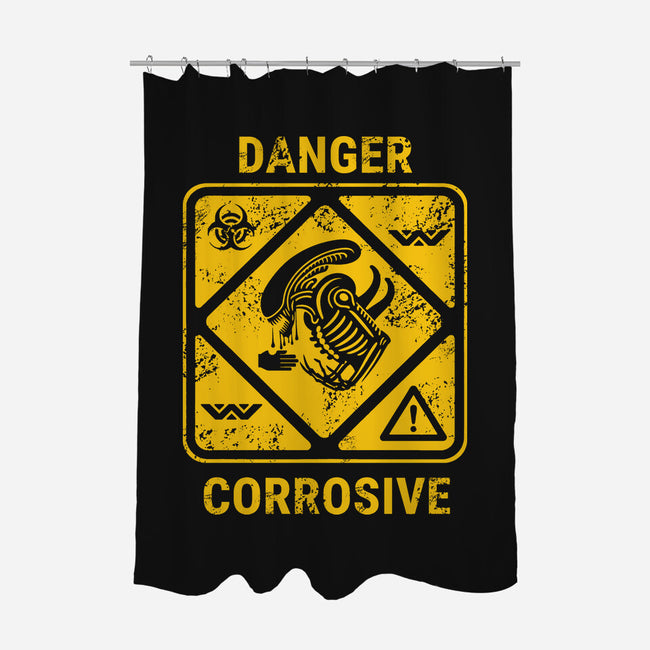 Danger Corrosive-None-Polyester-Shower Curtain-Dylon_G