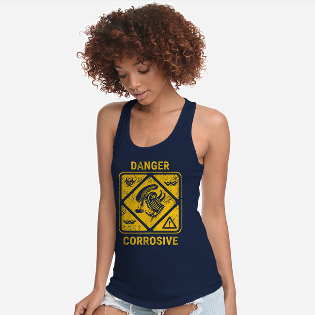 Danger Corrosive-Womens-Racerback-Tank-Dylon_G