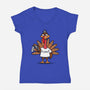 Turkey Shooter-Womens-V-Neck-Tee-Boggs Nicolas