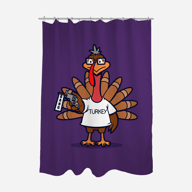 Turkey Shooter-None-Polyester-Shower Curtain-Boggs Nicolas