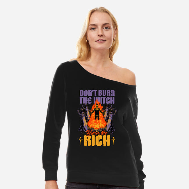 Witches Burn Riches-Womens-Off Shoulder-Sweatshirt-Studio Mootant