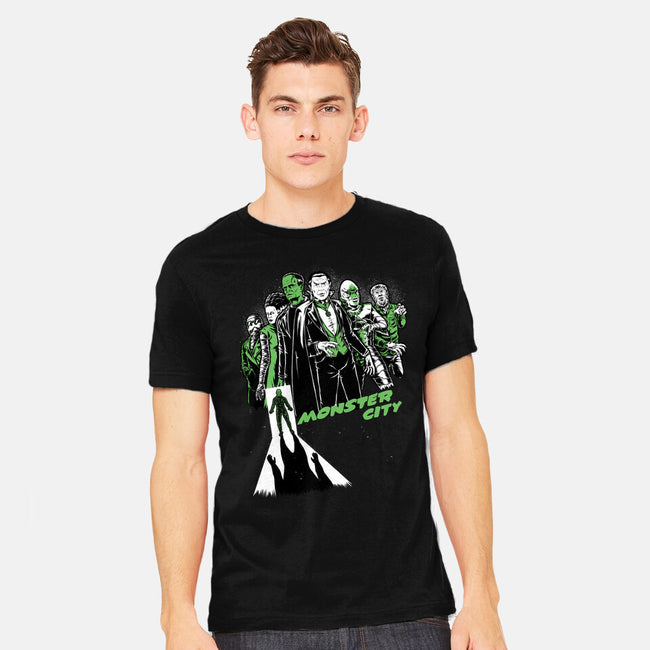 Monster City-Mens-Heavyweight-Tee-Studio Mootant