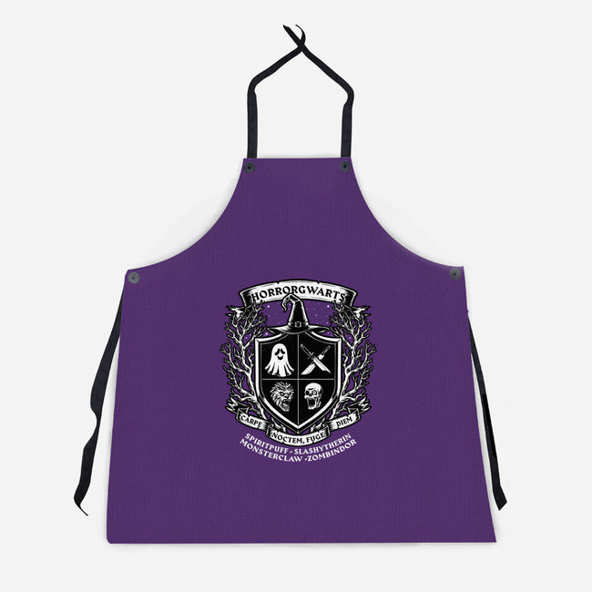 Horror Magic School-Unisex-Kitchen-Apron-Studio Mootant