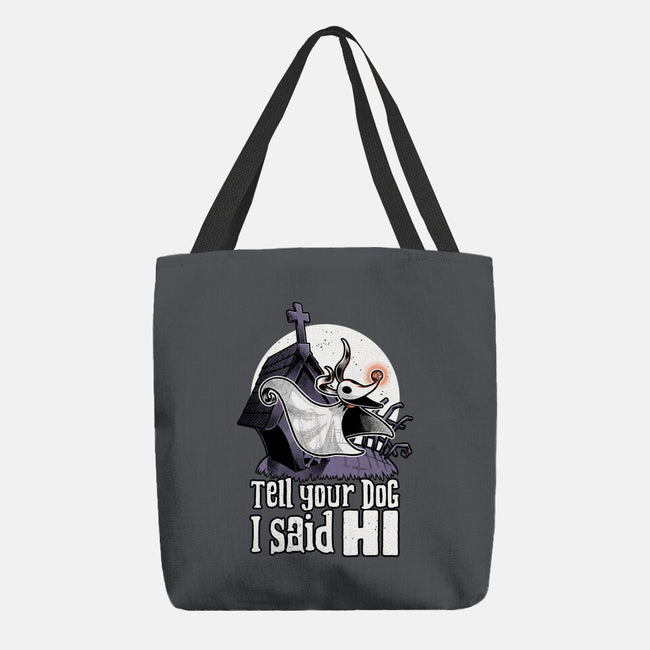 Ghost Animation Dog-None-Basic Tote-Bag-Studio Mootant