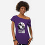 Ghost Animation Dog-Womens-Off Shoulder-Tee-Studio Mootant