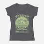 Deviljho Pickle Grunge-Womens-V-Neck-Tee-LAGELANTEE