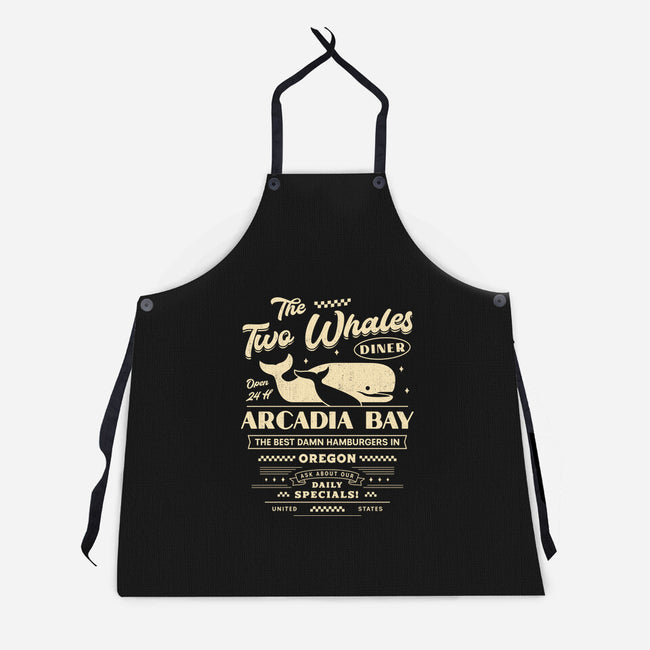 The Two Whales Diner Emblem-Unisex-Kitchen-Apron-LAGELANTEE