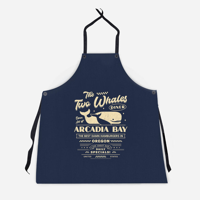 The Two Whales Diner Emblem-Unisex-Kitchen-Apron-LAGELANTEE