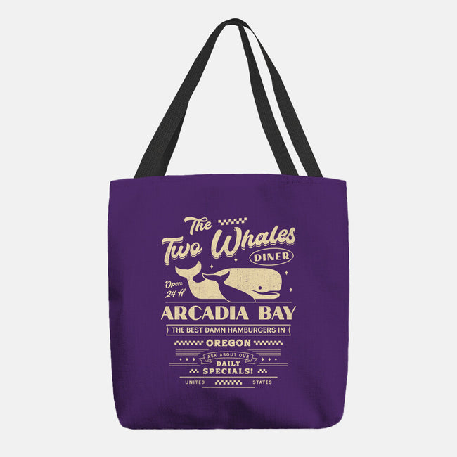 The Two Whales Diner Emblem-None-Basic Tote-Bag-LAGELANTEE