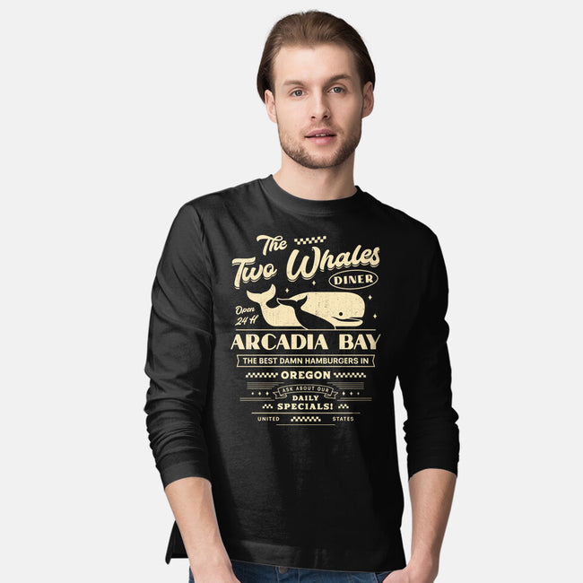 The Two Whales Diner Emblem-Mens-Long Sleeved-Tee-LAGELANTEE