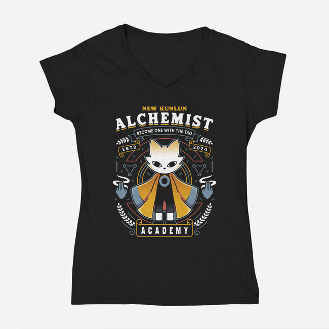 Alchemist Warrior Academy-Womens-V-Neck-Tee-LAGELANTEE