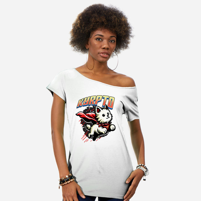 SuperPup-Womens-Off Shoulder-Tee-palmstreet