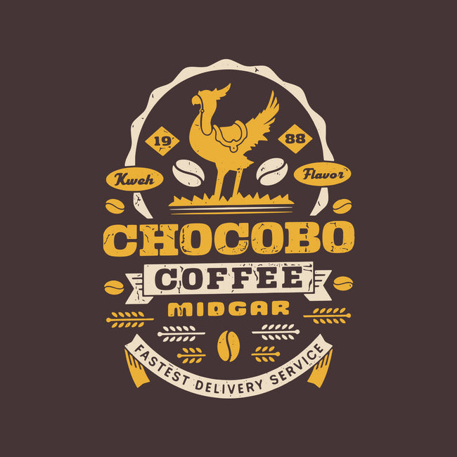 Chocobo Coffee Grunge-Mens-Heavyweight-Tee-LAGELANTEE