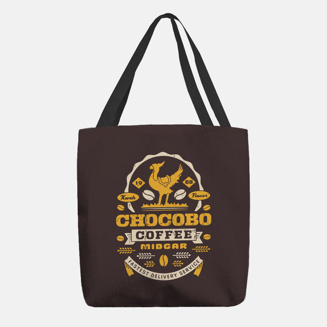 Chocobo Coffee Grunge-None-Basic Tote-Bag-LAGELANTEE