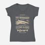 SSV Normandy Garage-Womens-V-Neck-Tee-LAGELANTEE