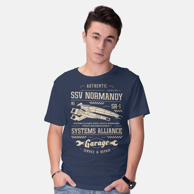 SSV Normandy Garage-Mens-Basic-Tee-LAGELANTEE