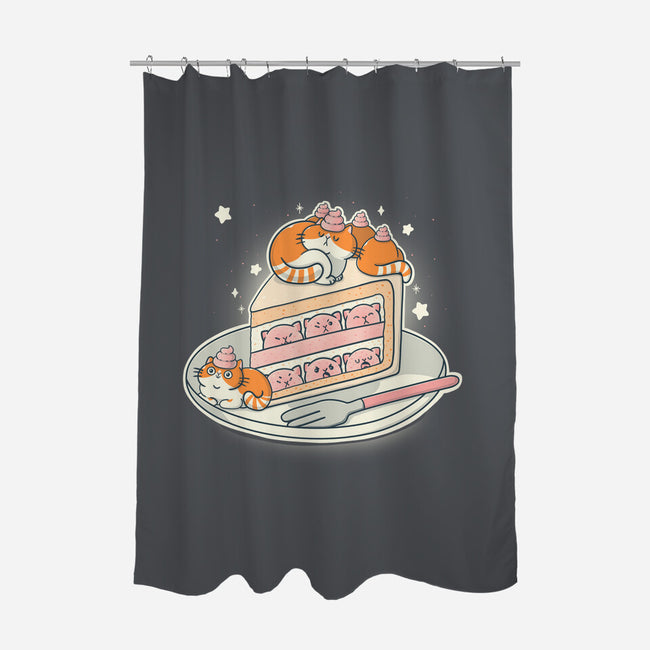 Kitty Cake-None-Polyester-Shower Curtain-Freecheese