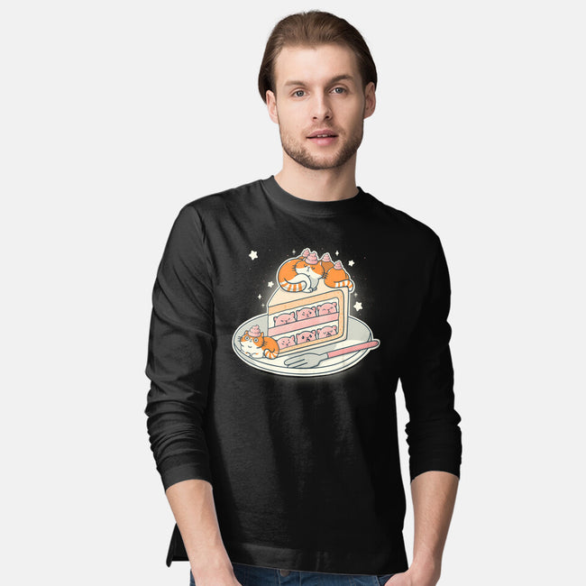 Kitty Cake-Mens-Long Sleeved-Tee-Freecheese