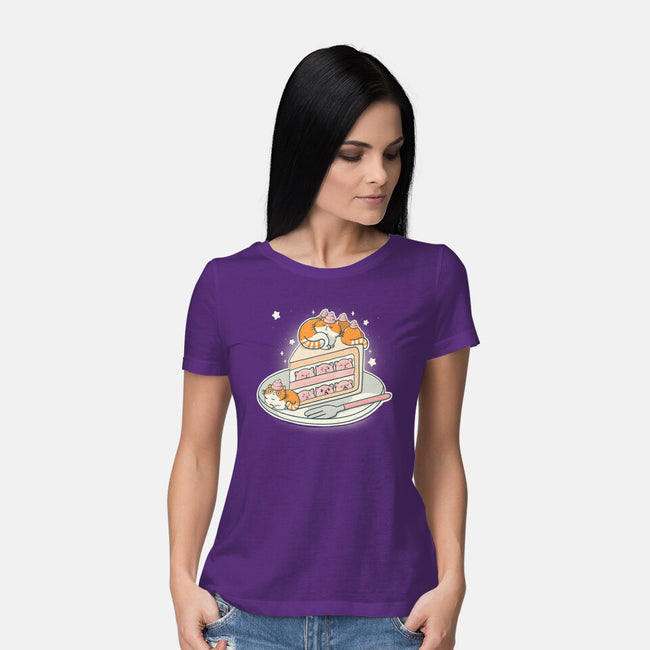 Kitty Cake-Womens-Basic-Tee-Freecheese