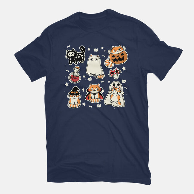 Meow Halloween-Mens-Basic-Tee-Freecheese