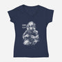 Game Over Reaper-Womens-V-Neck-Tee-kharmazero