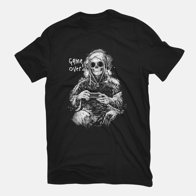 Game Over Reaper-Womens-Basic-Tee-kharmazero