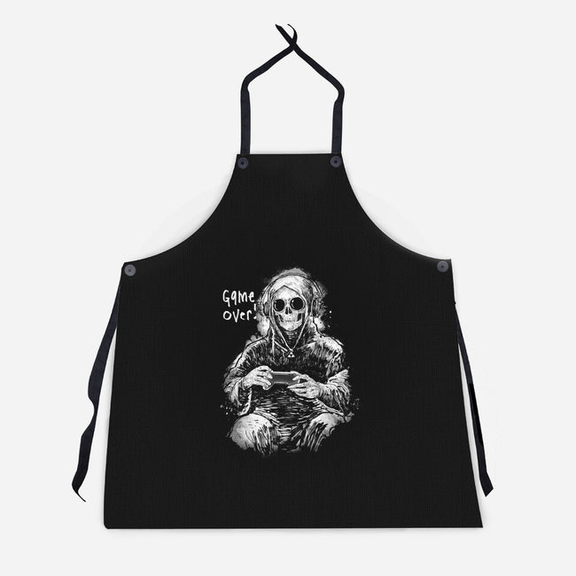 Game Over Reaper-Unisex-Kitchen-Apron-kharmazero