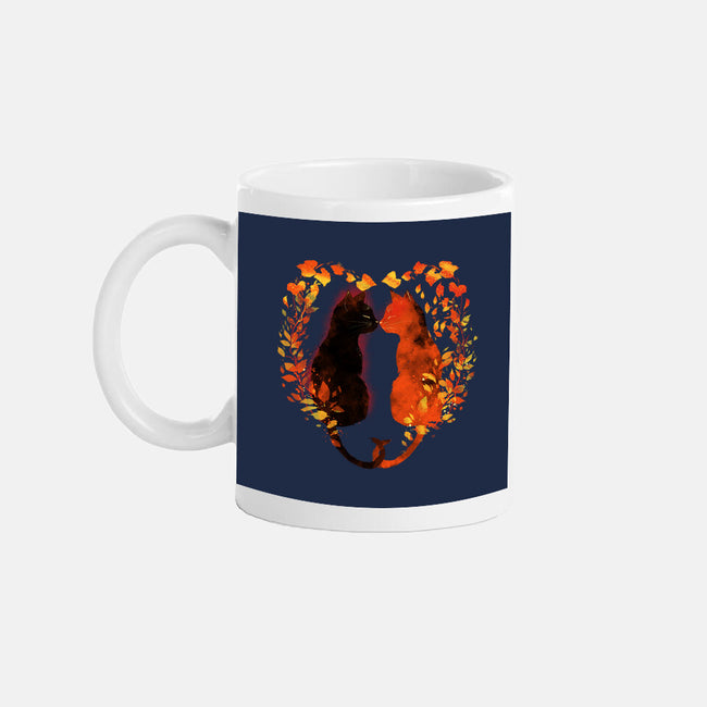 Cats In Fall-None-Mug-Drinkware-kharmazero