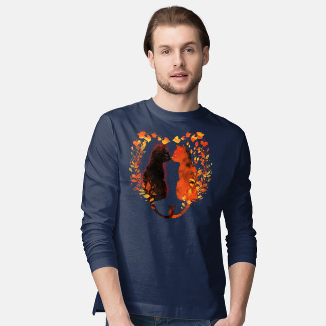 Cats In Fall-Mens-Long Sleeved-Tee-kharmazero