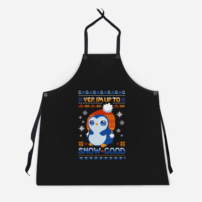 I Am Up To Snow Good-Unisex-Kitchen-Apron-ricolaa