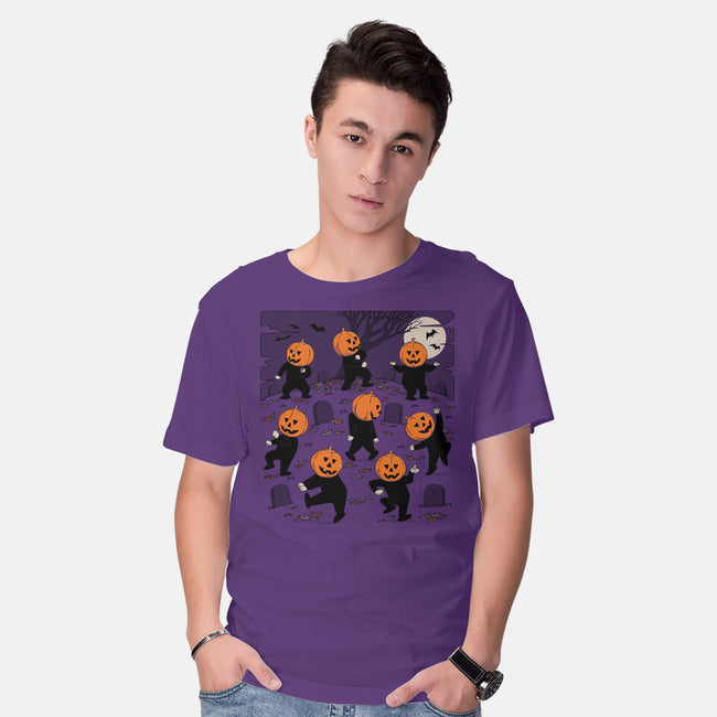 Halloween Dance-Mens-Basic-Tee-pigboom