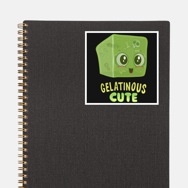 Gelatinous Cute-None-Glossy-Sticker-queenmob