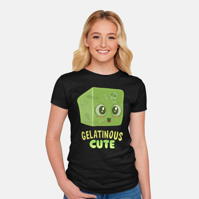 Gelatinous Cute-Womens-Fitted-Tee-queenmob