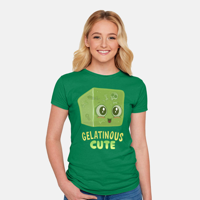 Gelatinous Cute-Womens-Fitted-Tee-queenmob