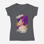 Can’t We Just-Womens-V-Neck-Tee-ChristaDoodles