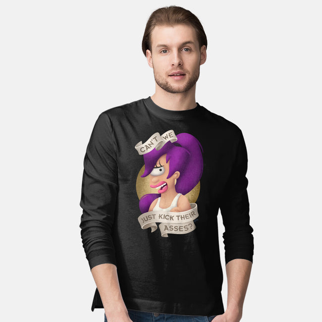 Can’t We Just-Mens-Long Sleeved-Tee-ChristaDoodles