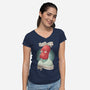 Why Not Zoidberg-Womens-V-Neck-Tee-ChristaDoodles