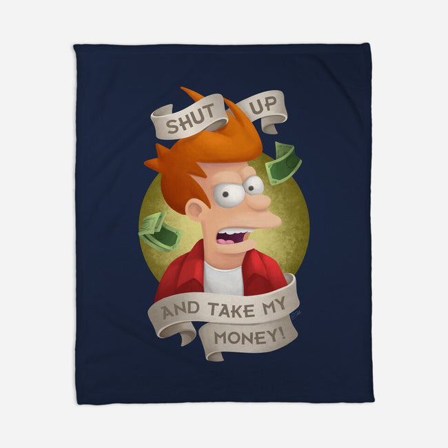 Shut Up And Take My Money-None-Fleece-Blanket-ChristaDoodles