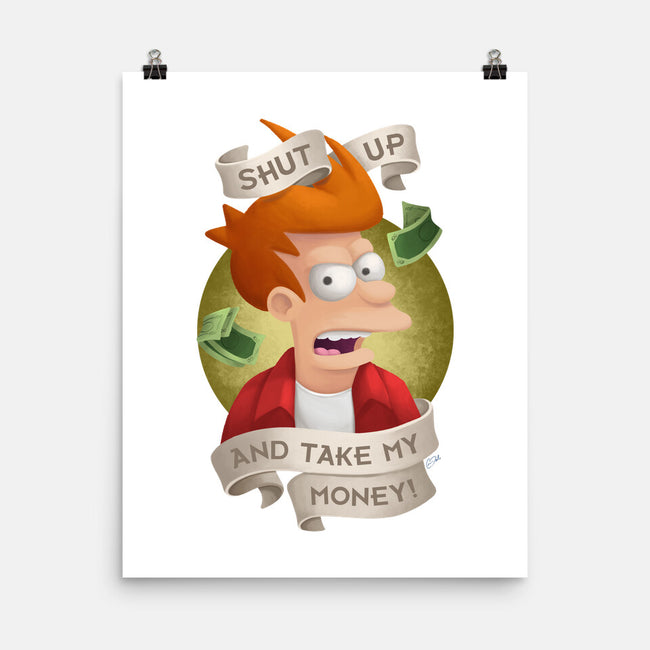 Shut Up And Take My Money-None-Matte-Poster-ChristaDoodles