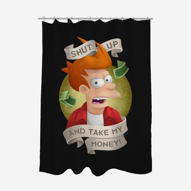 Shut Up And Take My Money-None-Polyester-Shower Curtain-ChristaDoodles